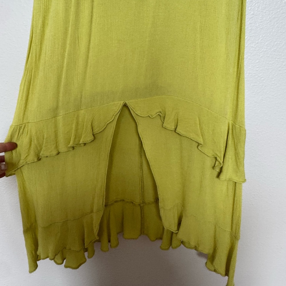 Lulus Lime Green Ruffle Dress - Picture 3 of 5